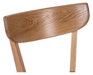 Jedálenská stolička z dubového dreva s čiernym sedákom Arch - Essentials