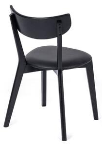 Čierne jedálenské stoličky z dubového dreva Arch - Essentials