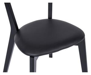 Čierne jedálenské stoličky z dubového dreva Arch - Essentials