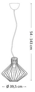 Ideal Lux 167497 závesné stropné svietidlo Ampolla Nero 1x60W | E27 - čierne
