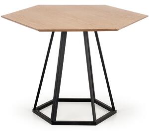 Jedálenský stôl Herman - prírodná / čierna