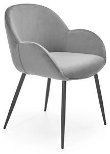 Jedálenská stolička K480 - sivá / čierna