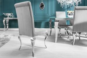 Dizajnová stolička Rococo šedá