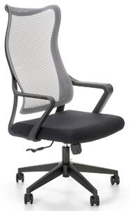 Kancelárska stolička s podrúčkami Loreto - sivá / čierna