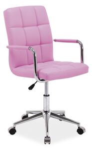 SIGNAL Q-022 kancelárska stolička ružová