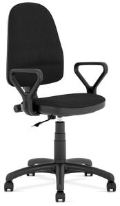 Kancelárska stolička s podrúčkami Bravo - čierna