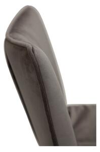 Sivá zamatová barová stolička DAN-FORM Denmark Join, výška 93 cm
