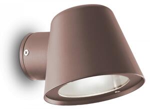Ideal Lux 213095 záhradná nástenná lampa Gas 1x28W | GU10 | IP43 - kávová