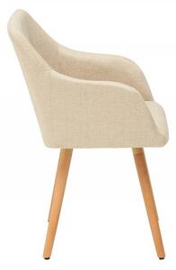 Dizajnová stolička Norway krémová