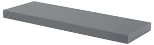 Nástenná polica sivá P-001 GREY lesk