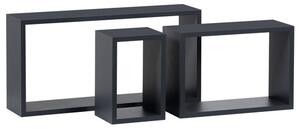 Set troch nástenných políc sivé P-009 GREY2 (3 ks)