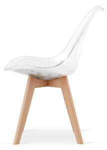 Dekorstudio Dizajnová priesvitná stolička ENZO 007 Počet stoličiek: 1ks