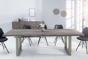 Luxusný jedálenský stôl z masívu Massive 200 cm / akácia -sivá