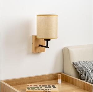 Brilagi - Nástenná lampa NUBILA WOOD 1xE27/25W/230V dub/svetlohnedá