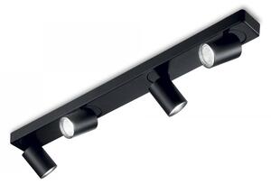 Ideal Lux 229072 stropná a nástenná bodová lampa Rudy 4x35 W | GU10 - čierna