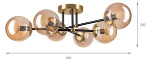 Brilagi - Prisadený luster MALIVA 6xE14/15W/230V zlatý