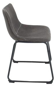 Dizajnová stolička Alba / vintage sivá