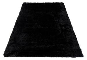 TA Koberec BLACK BLACK SILK Čierny Obdĺžnikový Rozmer: 80x150 cm