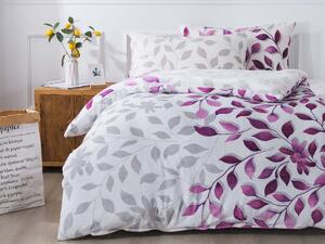 XPOSE® Bavlnené obliečky IVANKA na dve postele - fialové