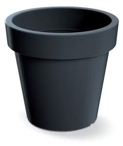 Prosperplast plastový kvetináč Lofly antracit Ø 24 cm