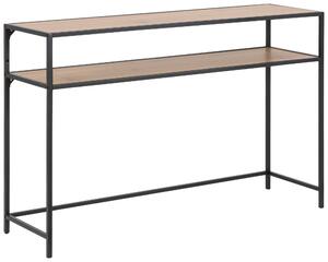 KONZOLOVÝ STOLÍK, čierna, divoký dub, kompozitné drevo, 120/35/79 cm - Online Only obývacie izby, Online Only