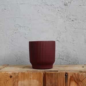 Kvetináč Modern bordový Ø 8 cm