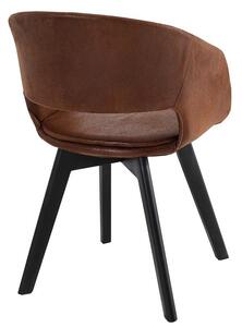 Dizajnová stolička Colby hnedá antik