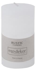 Biela sviečka Rustic candles by Ego dekor Rust, doba horenia 38 h