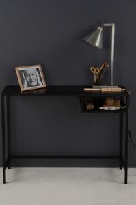 Čierny kovový písací stôl Canett Lite