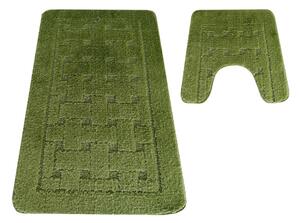 Sada kúpeľňových koberčekov Montana CLT-12 zelená