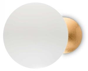 Ideal Lux 259048 LED nástenné svietidlo Eclissi small 1x11W | 940lm | 3000K - biela, zlatá