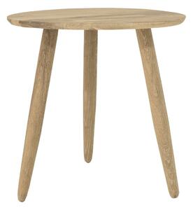 Odkladací stolík z dubového dreva Canett Uno, ø 40 cm