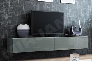 TV stolík/skrinka Zylia 180 (šedý + šedý lesk). Vlastná spoľahlivá doprava až k Vám domov. 1053753