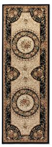 Nouristan - Hanse Home koberce Behúň Herat 105993 Black Cream - 80x240 cm