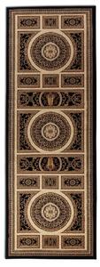 Nouristan - Hanse Home koberce Behúň Herat 105989 Black Cream - 80x240 cm