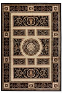 Nouristan - Hanse Home koberce Kusový koberec Herat 105989 Black Cream - 80x120 cm