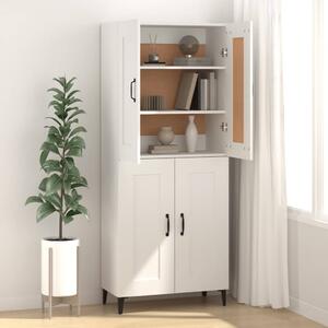Komoda biela 69,5x34x90 cm spracované drevo