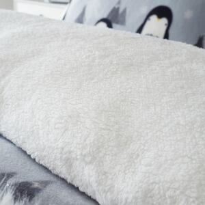 Sivé fleecové obliečky 200x135 cm Cosy Penguin - Catherine Lansfield