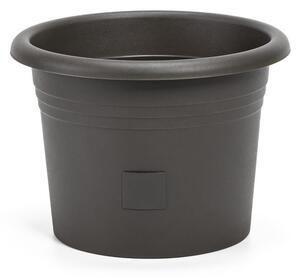 Plastia Samozavlažovací kvetináč Narza pr. 25 cm, antracit, pr. 25 cm