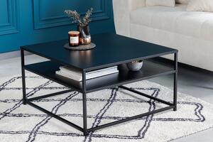 Kávový stolík DURA STEEL 70cm práškovaný kov čierny