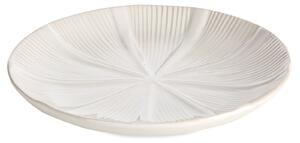 DEKORAČNÝ KERAMICKÝ TANIER GARET (FI) 30 CM KRÉMOVÁ