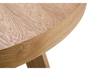 Rozkladací stôl s nohami z dubového dreva Windsor & Co Sofas Bodil, ø 130 cm