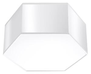 Stropné svietidlo Sunde 1, 1x biele plastové tienidlo, (biely plast)