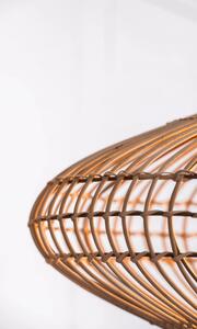 Lucide 03435/56/72 závesné stropné svietidlo Magali 1x40W | E27 - svetlé drevo, ratan, stmievateľné