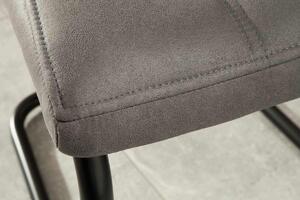 Dizajnová konzolová stolička Moderna, sivá