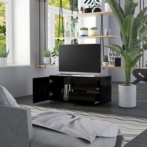 TV skrinka, čierna 80x34x36 cm, kompozitné drevo