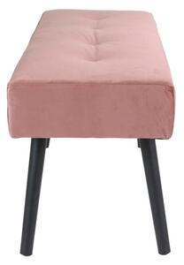 Dizajnová lavica Elaina ružový zamat