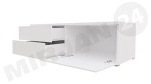 TV stolík Coral Mirjan XI Double (biela + lesk biely). Vlastná spoľahlivá doprava až k Vám domov. 1058398