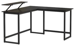 Rohový písací stôl MONA II čierna