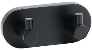 Bemeta Design DARK: Vešiak, s 2 háčikmi - 104405200